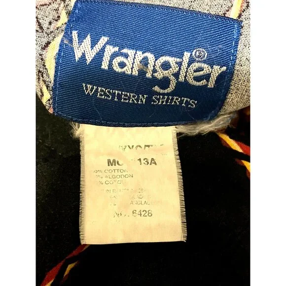 Vintage Wrangler Brushpopper Shirt 3X Short Sleeves Snap Closure Western - Picture 5 of 6